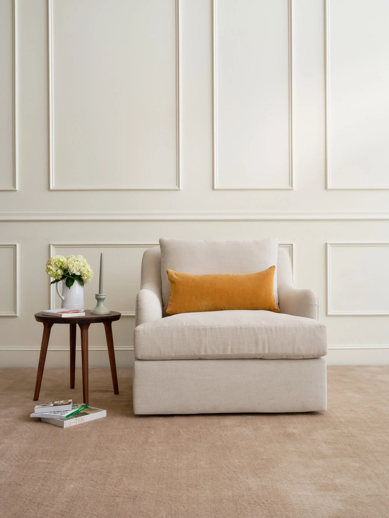 Kaydan Swivel Chair in Natural Latex - Image 4