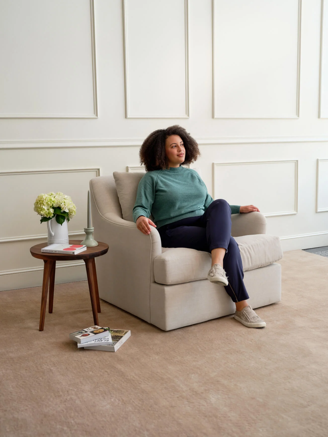 Kaydan Swivel Chair in Natural Latex - Image 6