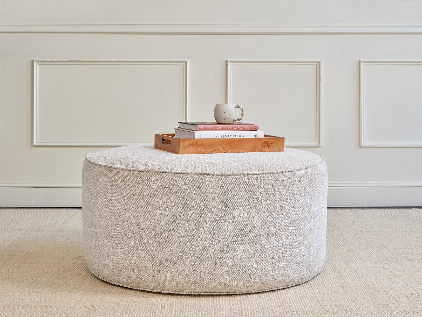Norah Ottoman in Natural Latex - Image 2