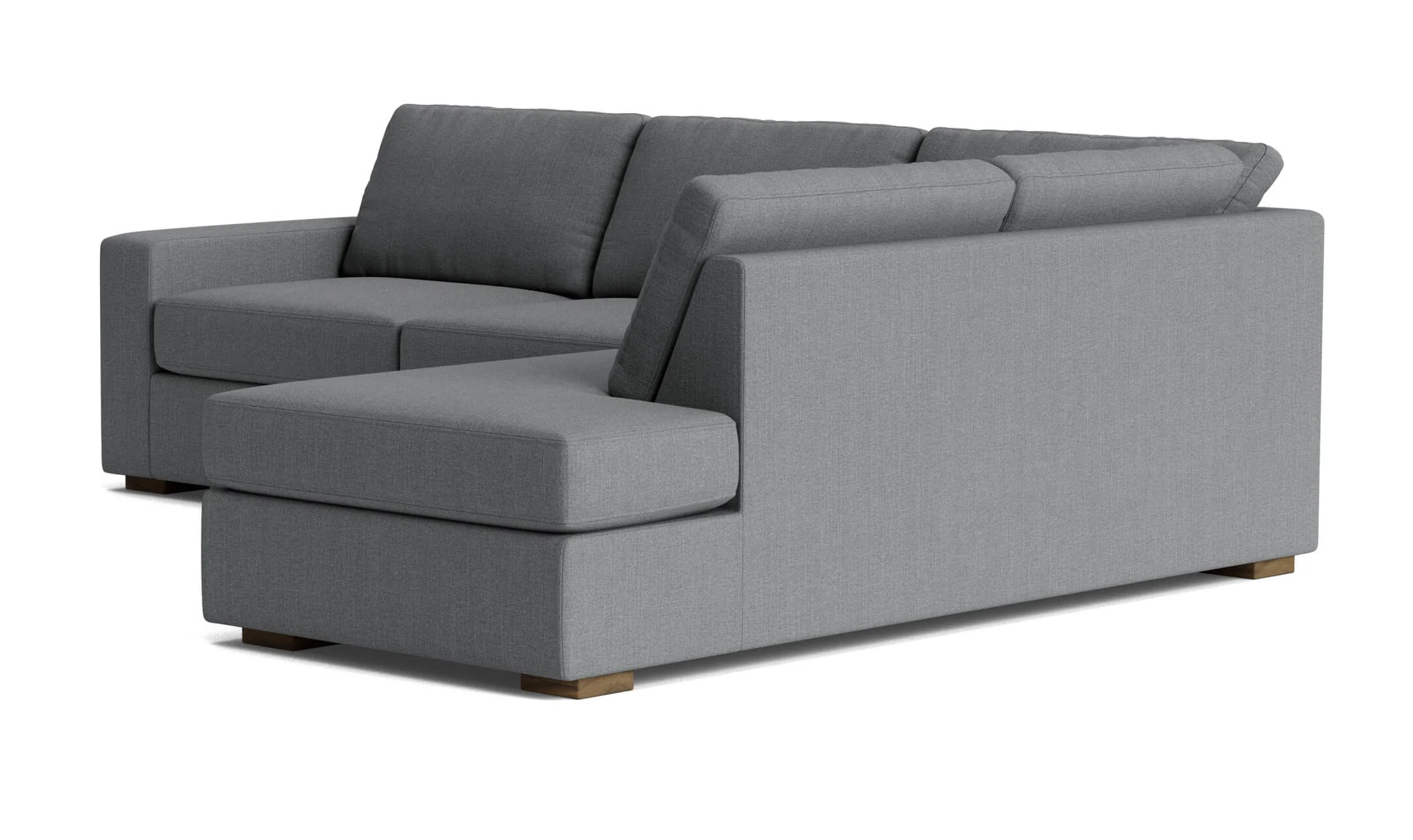 Rio Plush Bumper Sectional in Natural Latex - Image 9