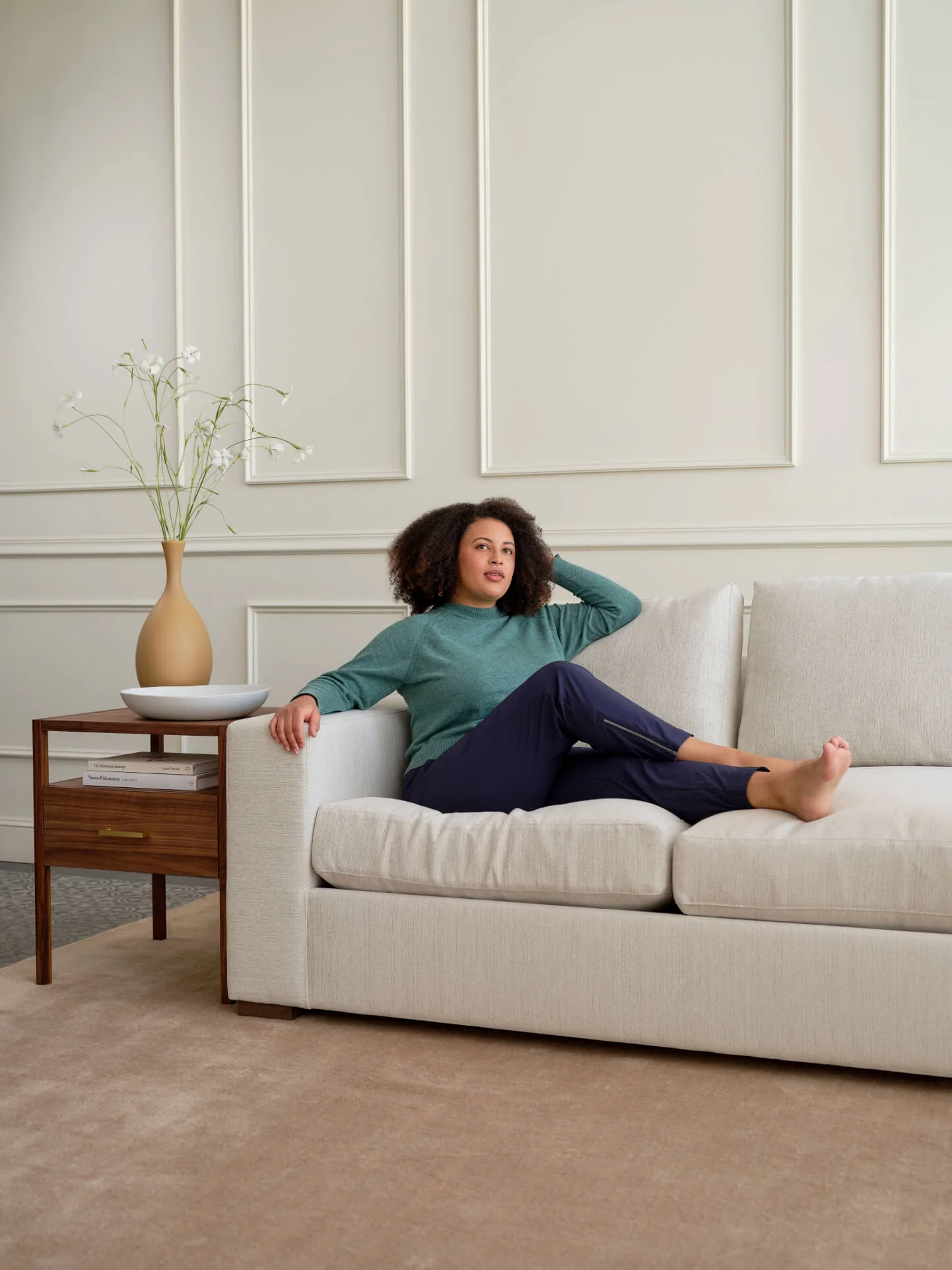 Rio Plush U Sectional in Natural Latex - Image 5