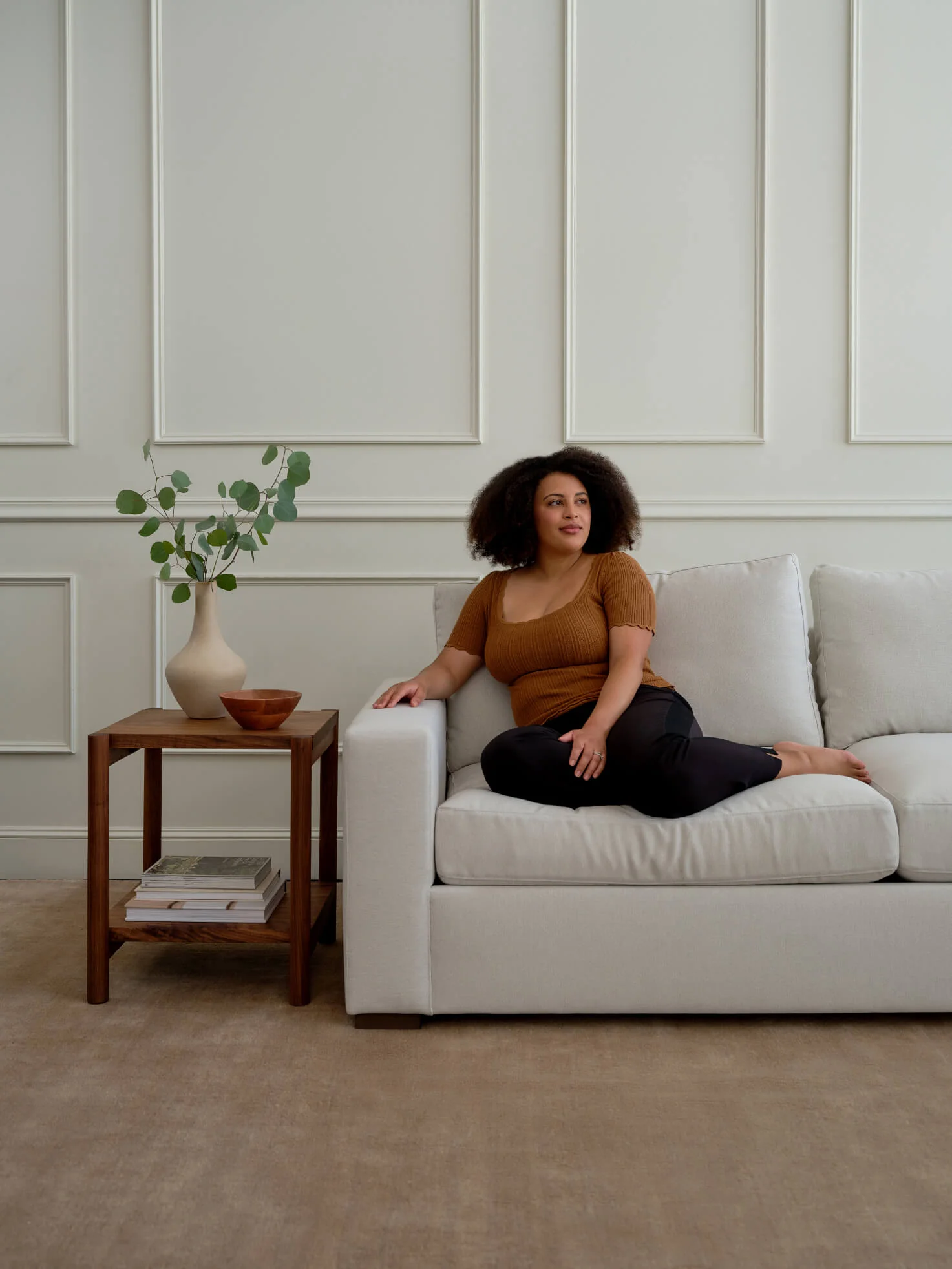 Rio U Sectional in Natural Latex - Image 5