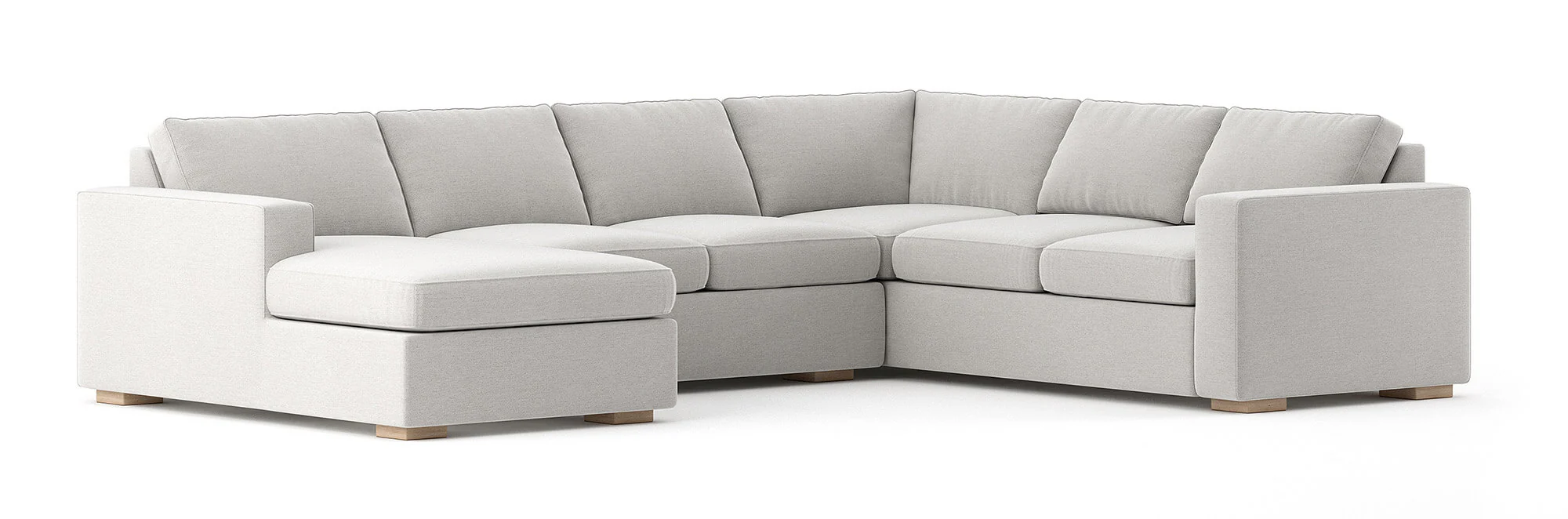 Rio U Sectional in Natural Latex - Image 9