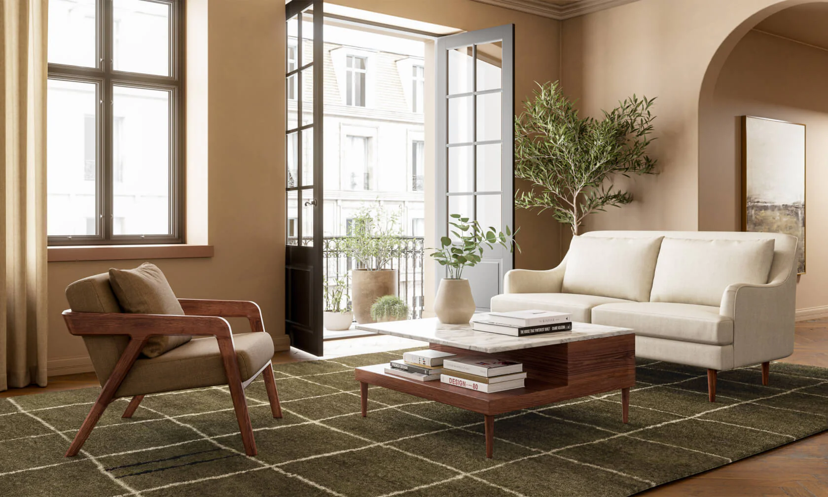 Sino Small Rectangular Coffee Table - Image 8